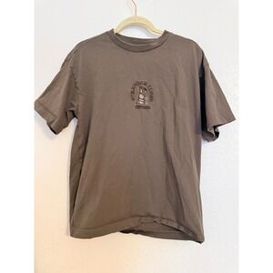 Cotton On Boxfit Graphic‎ T Shirt Mens Size Small Brown Stranger Times Tee